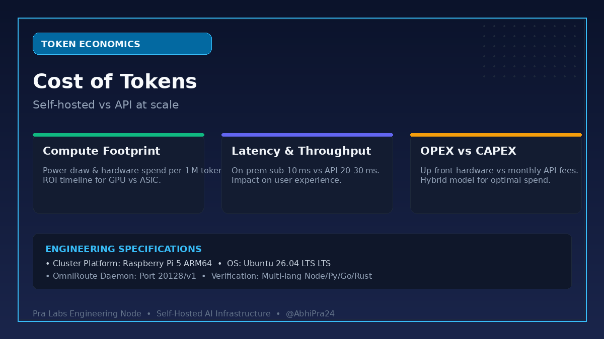The True Cost of Token Economics: Self‑Host vs API at Scale