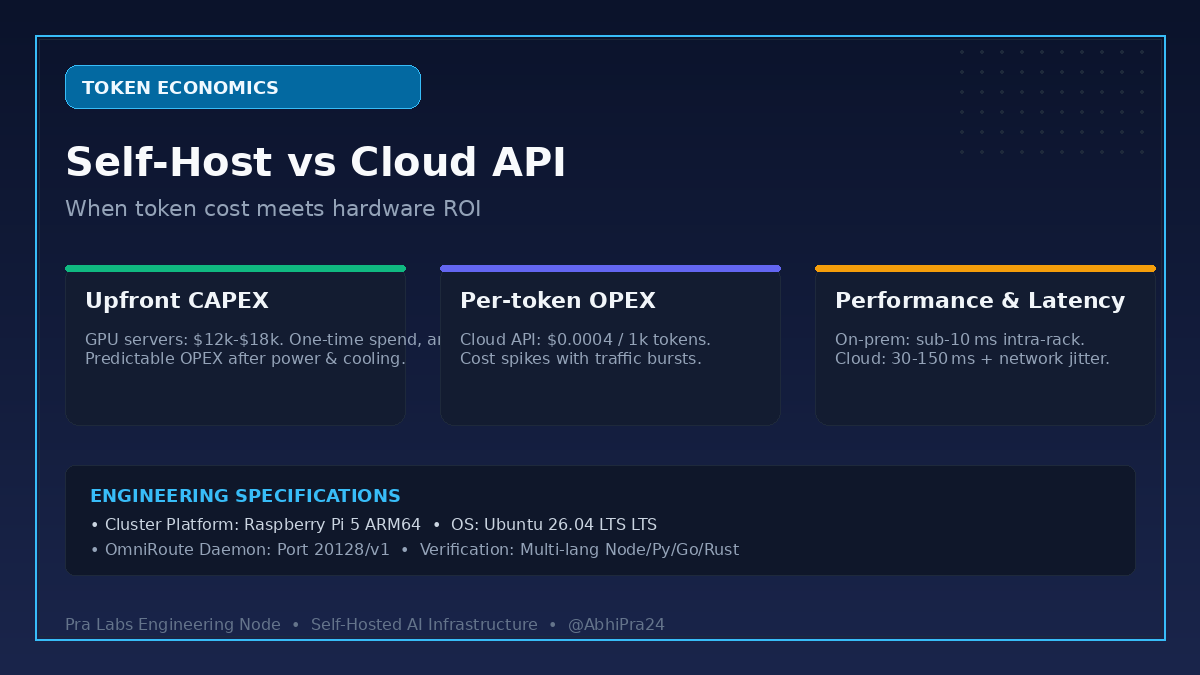 Token Economics & Cost Optimization: Self‑Hosting Open‑Weights vs Cloud APIs