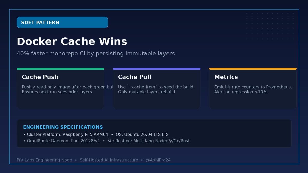 Why Our Monorepo CI Pipeline Was Bottlenecked by Uncached Docker Layers -